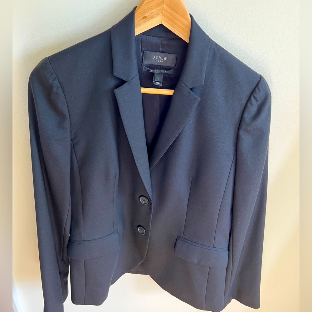 jcrew wool woman blazer- 2 black